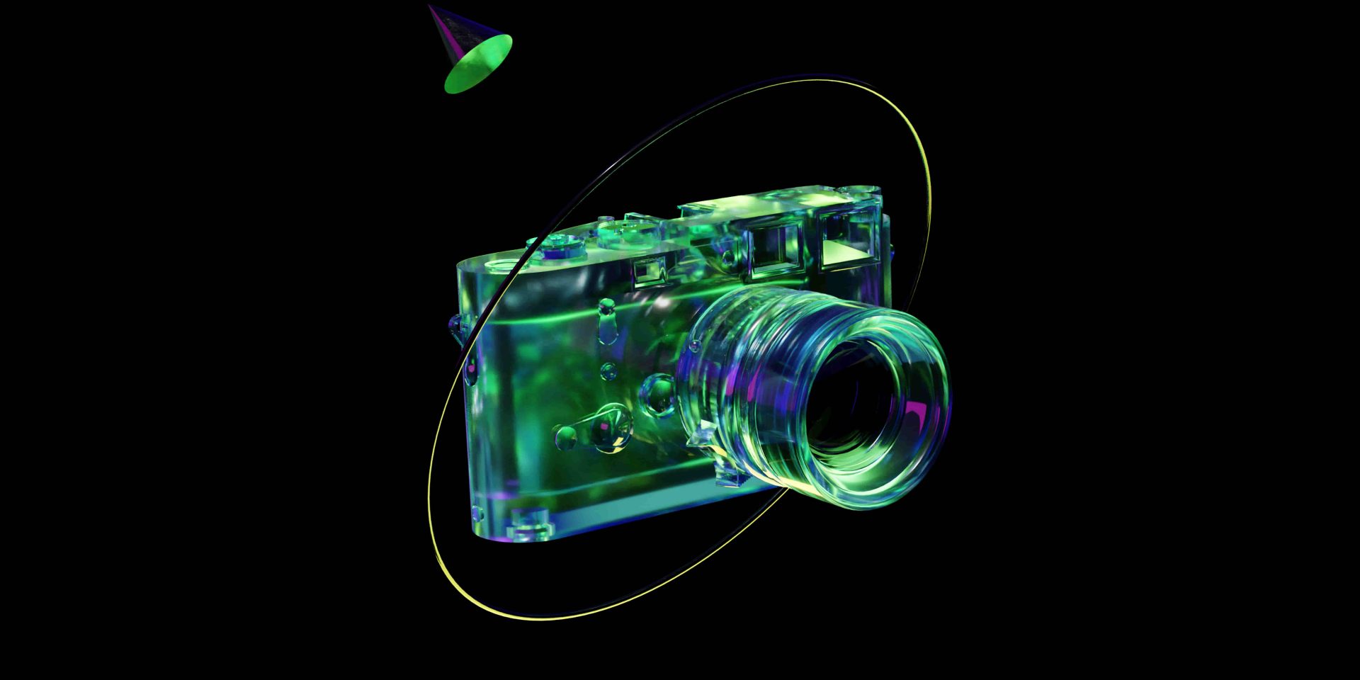 3D animation rendering of a camera